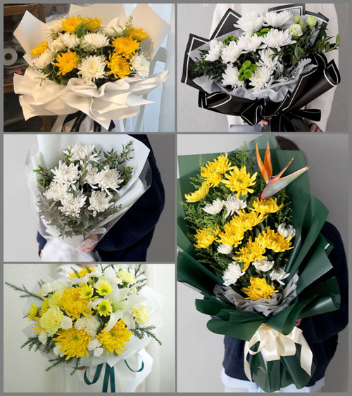 广东广州市天河区石牌街道芳草园社区白事花束代送